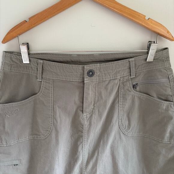 Kuhl Women's Olive Green Skirt Gorpcore Outdoor Active Size 12 - Picture 2 of 8